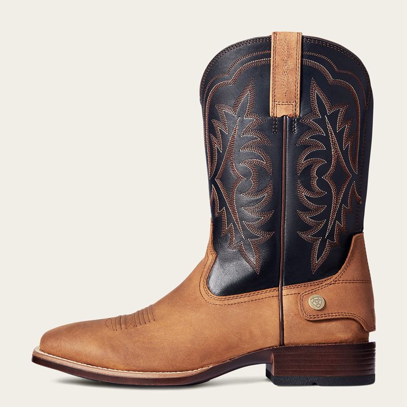 Ariat Ryden Ultra Ez Zip Cowboy Boot Brązowe Polska | OKIBUE-054