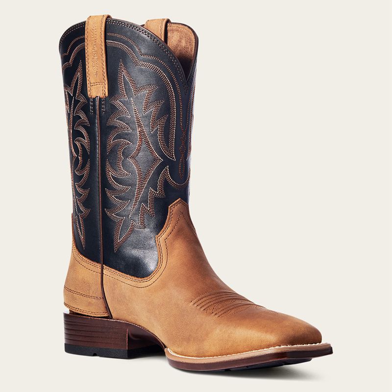 Ariat Ryden Ultra Ez Zip Cowboy Boot Brązowe Polska | OKIBUE-054