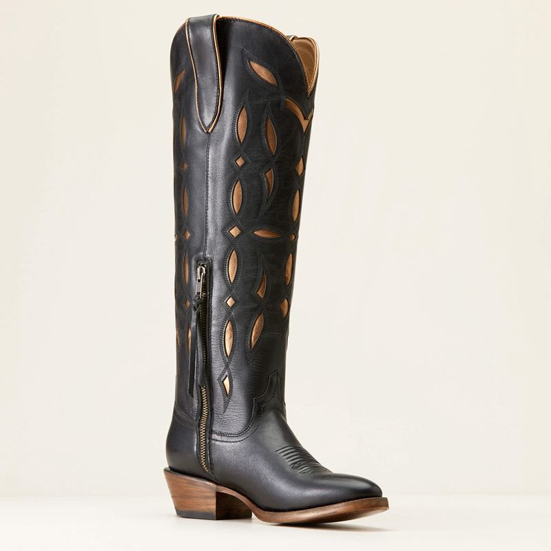 Ariat Saylor Stretchfit Western Boot Inkwell Polska | UWHQRY-208