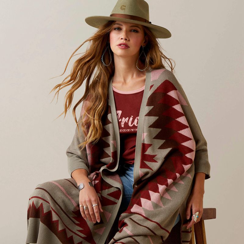 Ariat Serape Style Cardigan Multi Polska | CTQIOL-019