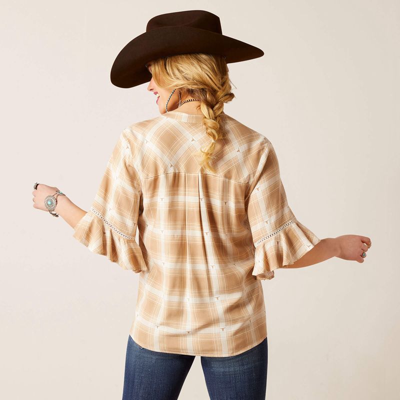 Ariat Sevilla Top Sevilla Plaid Polska | OLZQAU-719