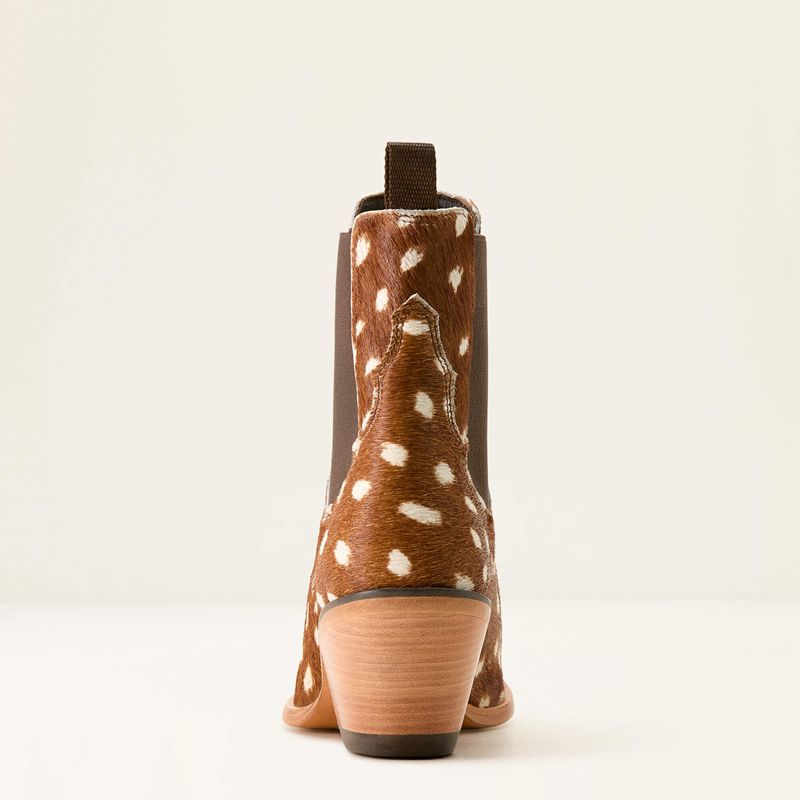 Ariat Shiloh Bootie Hair On Deer Print Polska | IRXJFO-308