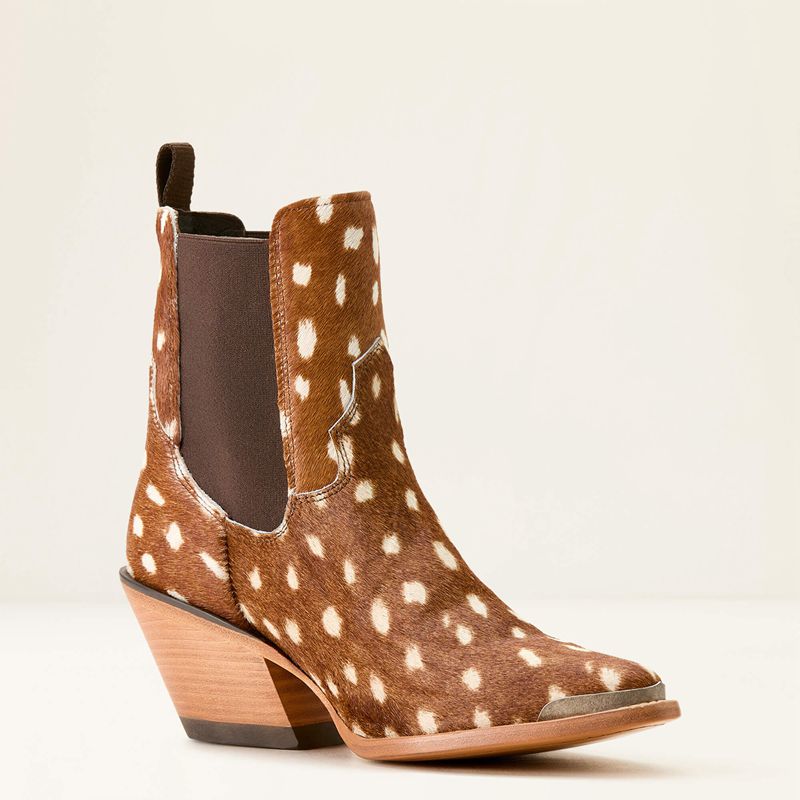 Ariat Shiloh Bootie Hair On Deer Print Polska | IRXJFO-308