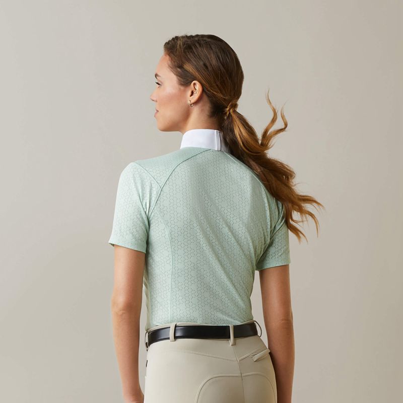 Ariat Showstopper 3.0 Show Shirt Aqua Foam Polska | RNAMSG-748