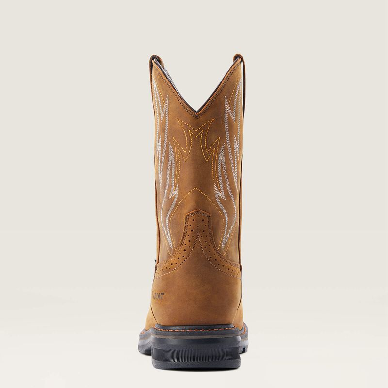 Ariat Sierra Shock Shield Waterproof Work Boot Brązowe Polska | TFGWYU-183