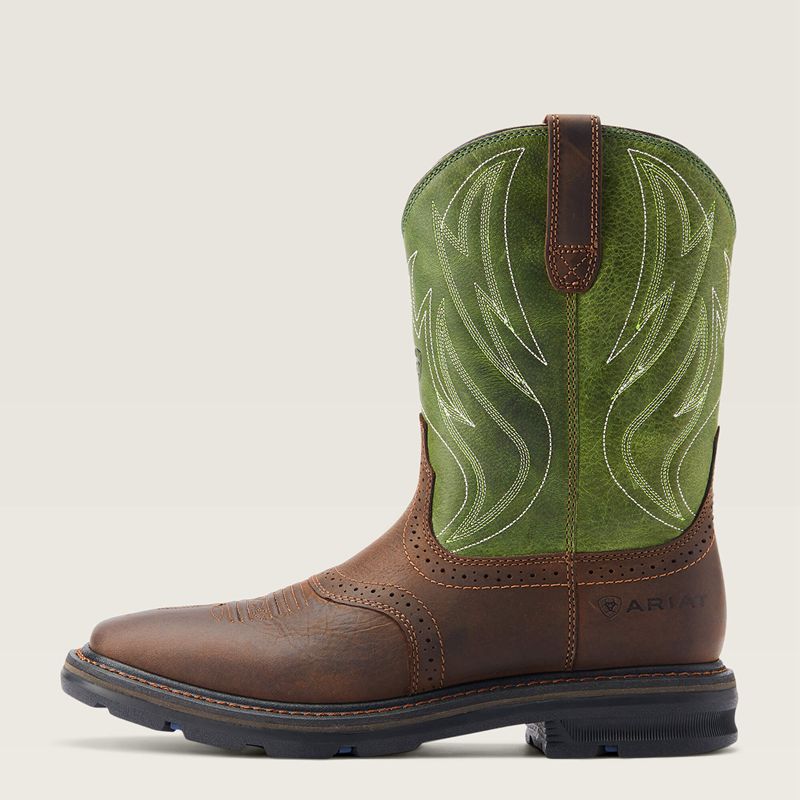 Ariat Sierra Shock Shield Work Boot Ciemny Brązowe Polska | UQILGK-712