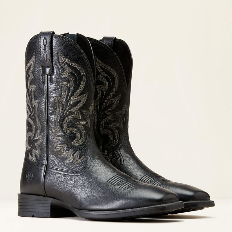 Ariat Slim Zip Ultra Western Boot Czarne Polska | HWIUXN-097