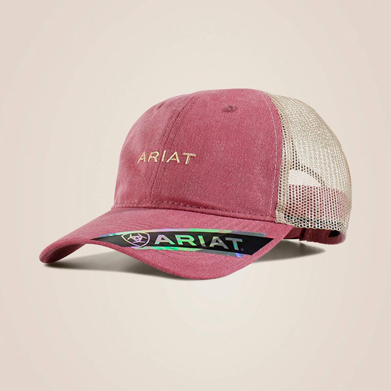 Ariat Small Logo Cap Bordowe Polska | ISBMRJ-105