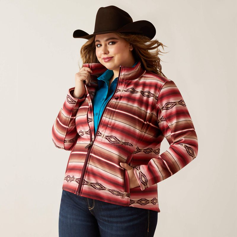 Ariat Softshell Jacket Blushing Serape Polska | CLHZWK-967