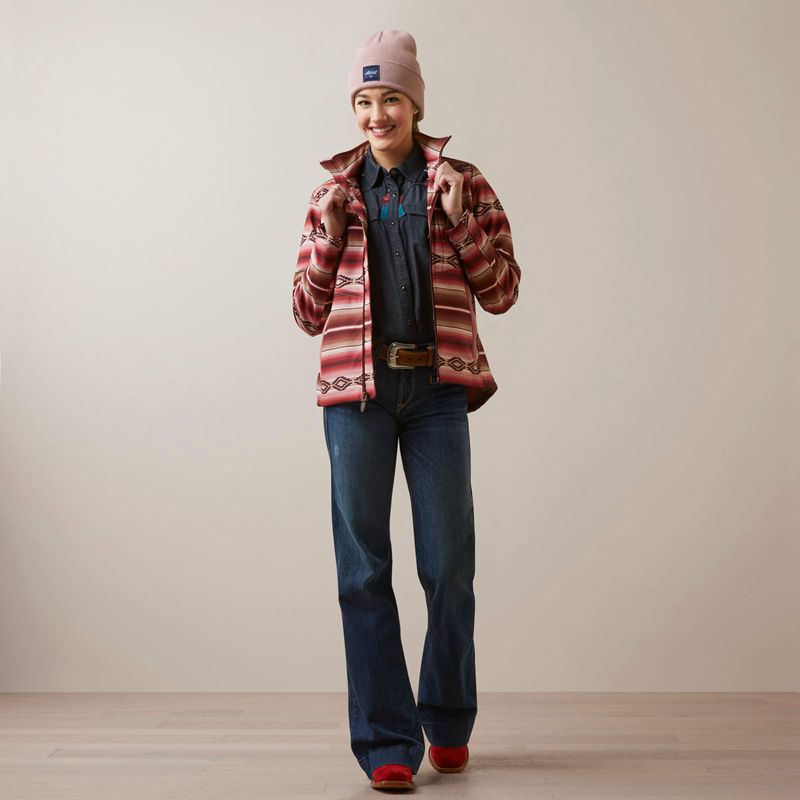 Ariat Softshell Jacket Blushing Serape Polska | CLHZWK-967