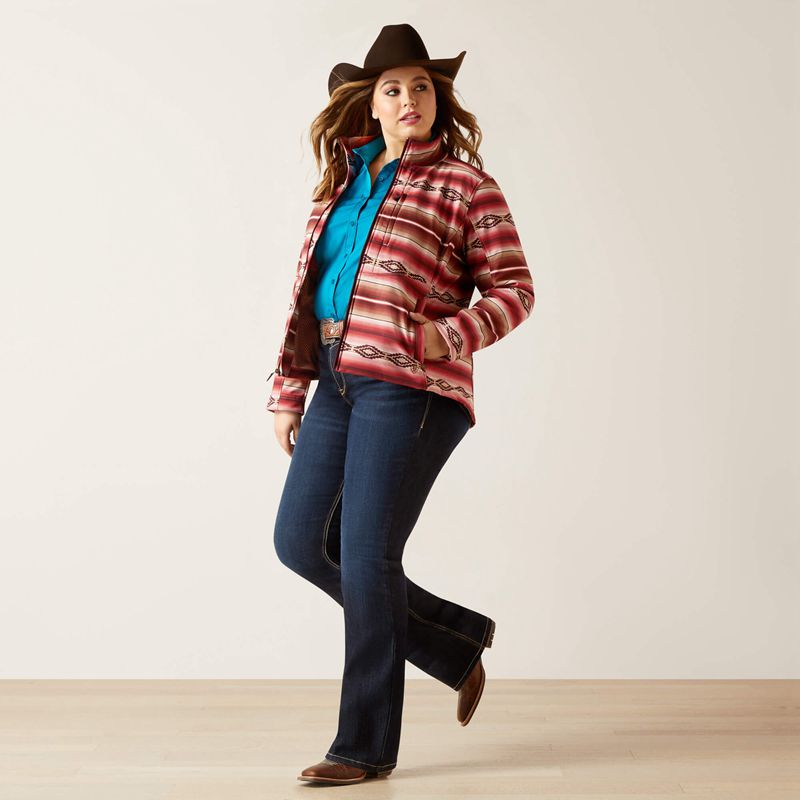 Ariat Softshell Jacket Blushing Serape Polska | CLHZWK-967