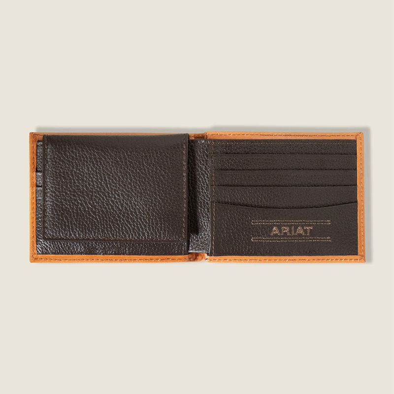 Ariat Southwest Emboss Bifold Wallet Brązowe Polska | WGDRZU-035