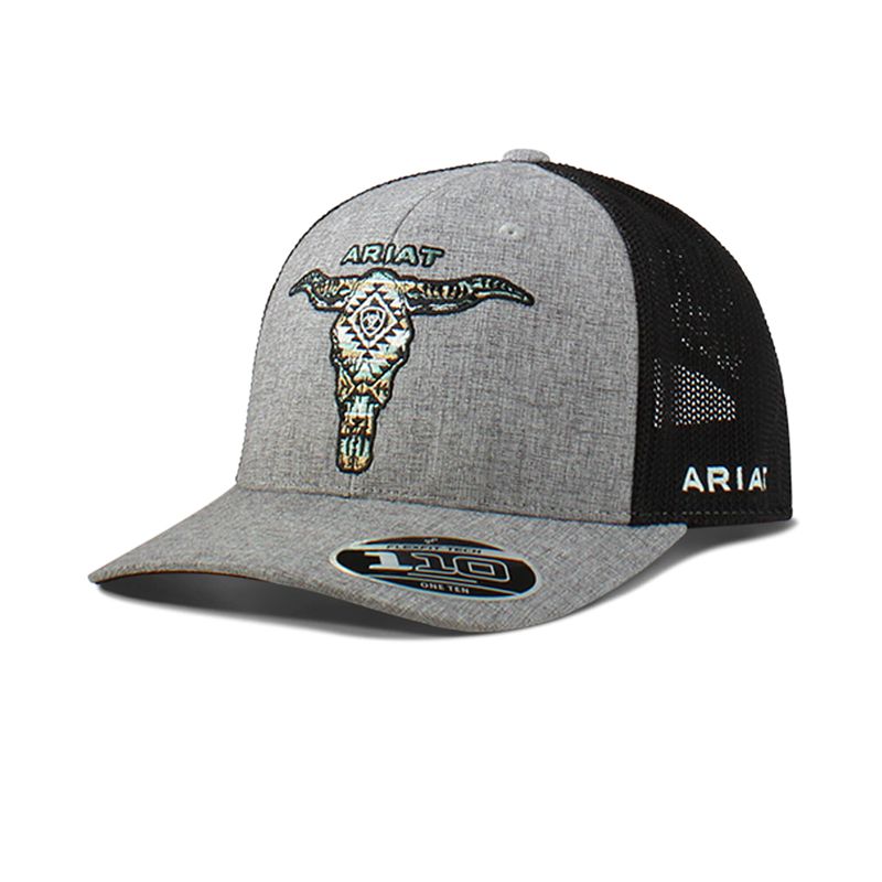 Ariat Southwest Embroidered Skull Cap Sliver Polska | UHZMJD-036