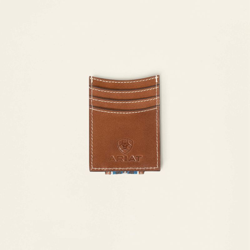 Ariat Southwest Inlay Money Clip Brązowe Polska | SDNKYX-680