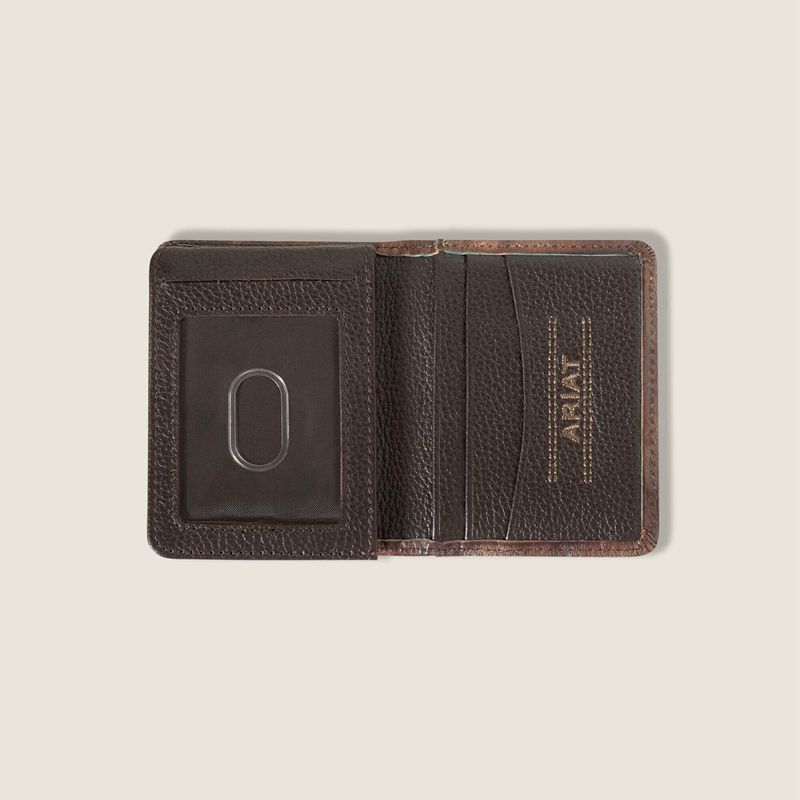 Ariat Southwest Outline Bifold Wallet Brązowe Polska | VBGQDI-053