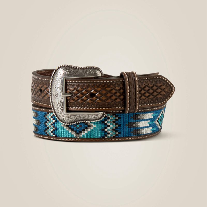 Ariat Southwest Stitch Belt Niebieskie Polska | AWXYZS-792