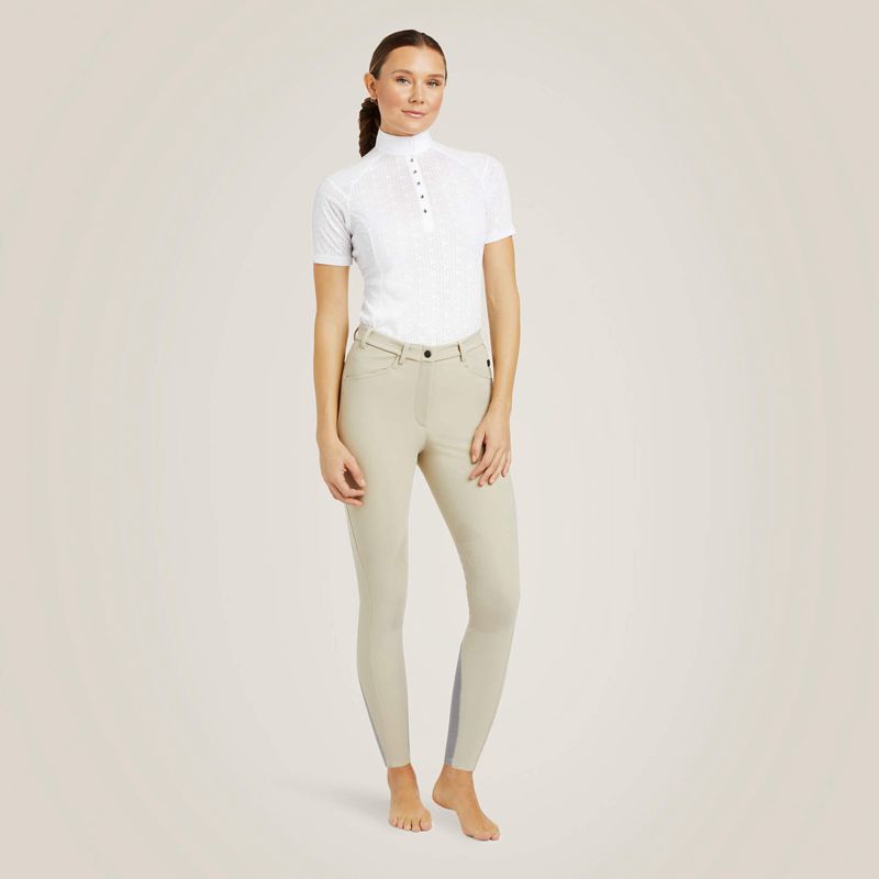 Ariat Speranza Knee Patch Breech Tan Polska | AJFEXG-453