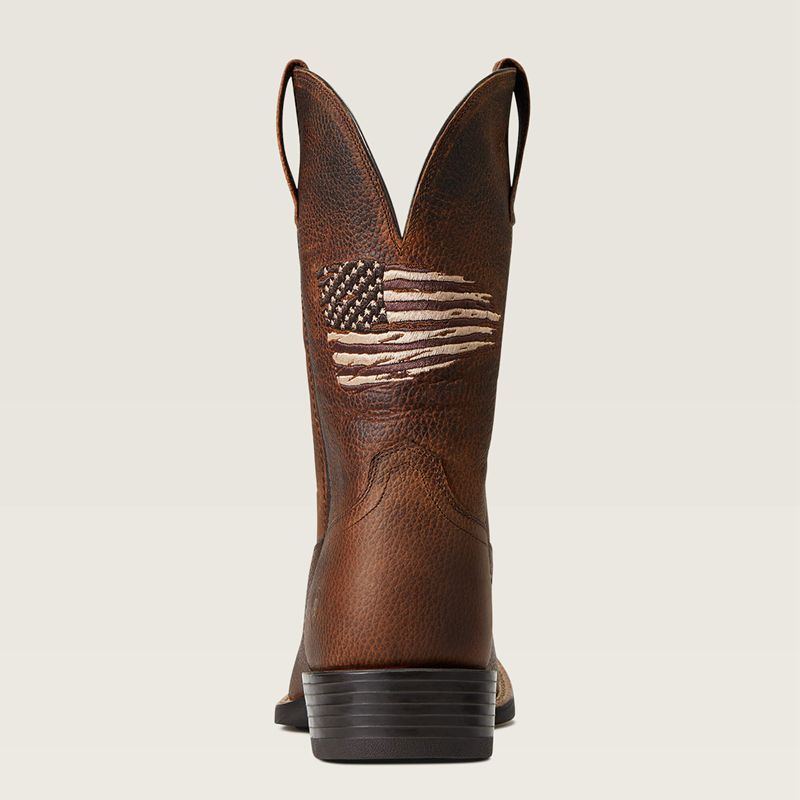 Ariat Sport All Country Western Boot Brązowe Polska | HQPVSZ-481