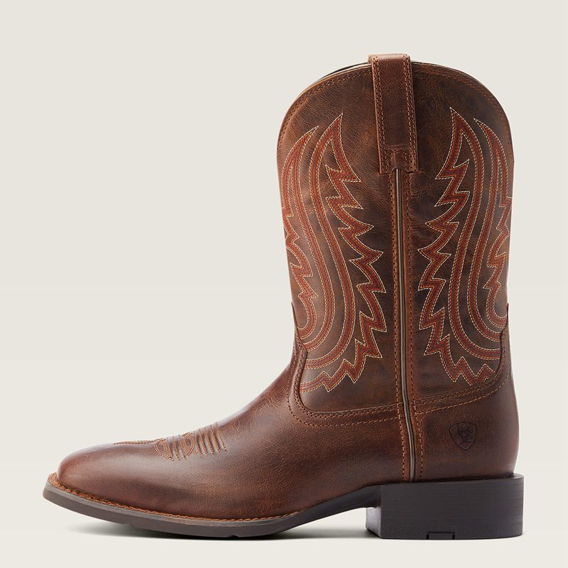 Ariat Sport Big Country Cowboy Boot Almond Buff Polska | ZJEHQW-473