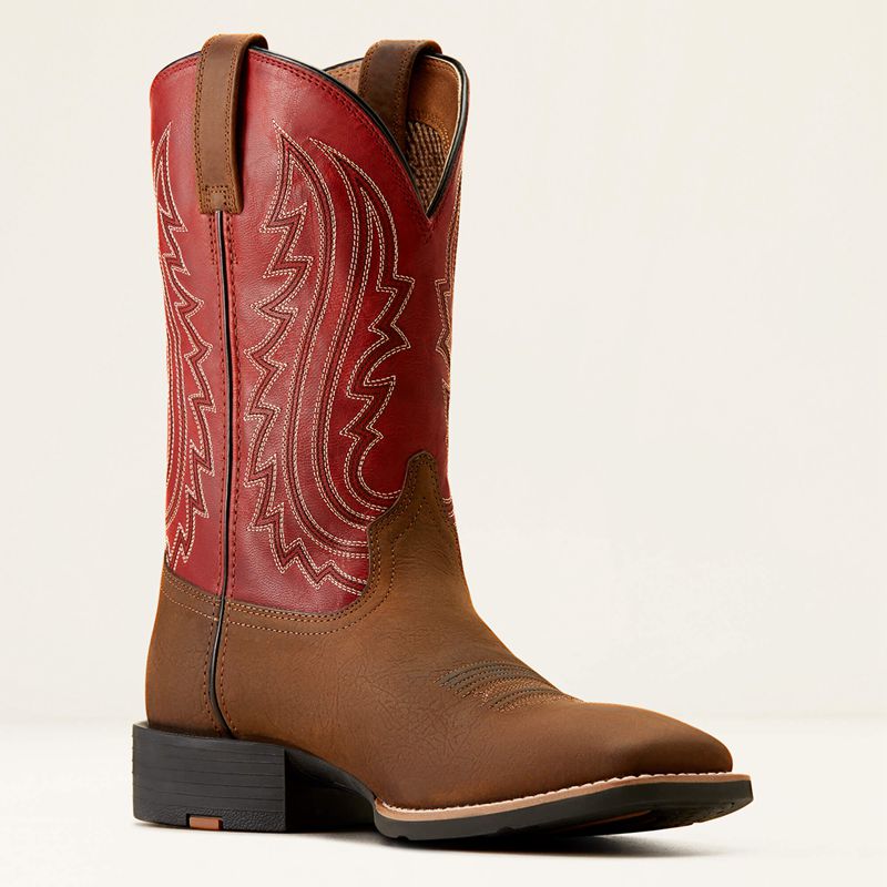 Ariat Sport Big Country Cowboy Boot Czerwone Polska | PRAZIN-062