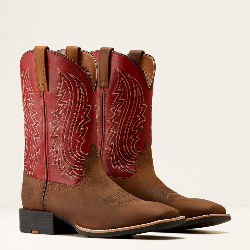 Ariat Sport Big Country Cowboy Boot Czerwone Polska | PRAZIN-062