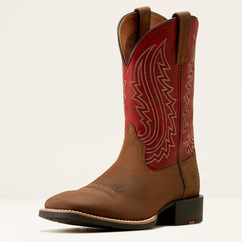 Ariat Sport Big Country Cowboy Boot Czerwone Polska | PRAZIN-062