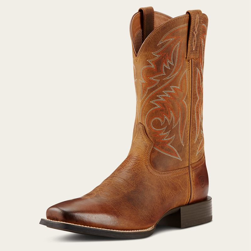 Ariat Sport Herdsman Cowboy Boot Brązowe Polska | AWBSYU-210