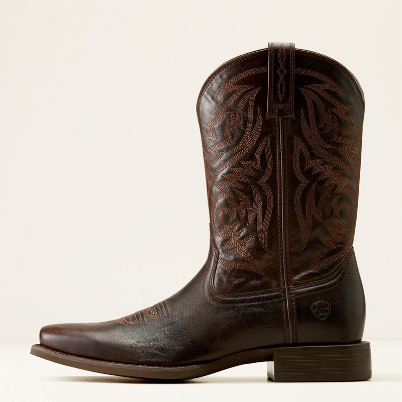 Ariat Sport Herdsman Cowboy Boot Czekolada Polska | YPFQON-893