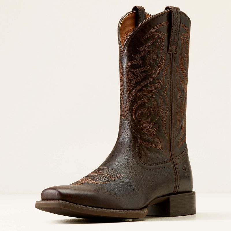 Ariat Sport Herdsman Cowboy Boot Czekolada Polska | YPFQON-893