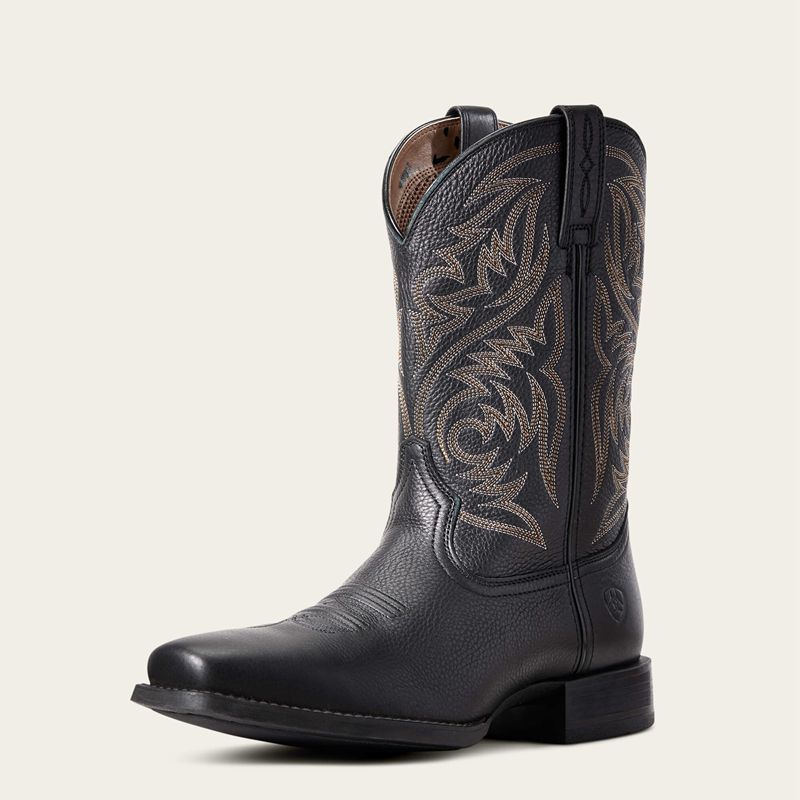 Ariat Sport Herdsman Western Boot Czarne Polska | HXNGYO-978