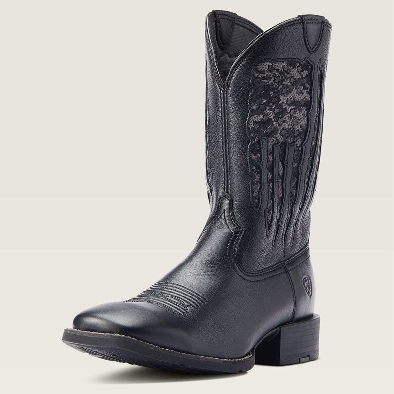 Ariat Sport My Country Venttek Western Boot Czarne Polska | EDCQXA-197