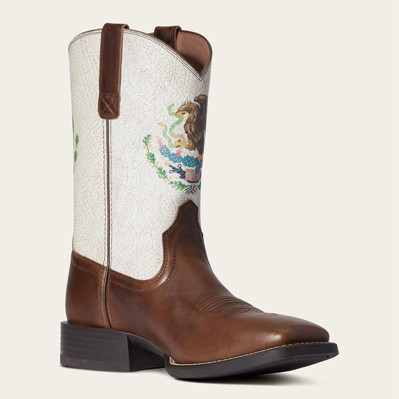 Ariat Sport Orgullo Mexicano Western Boot Czekolada Polska | HZLWEU-156