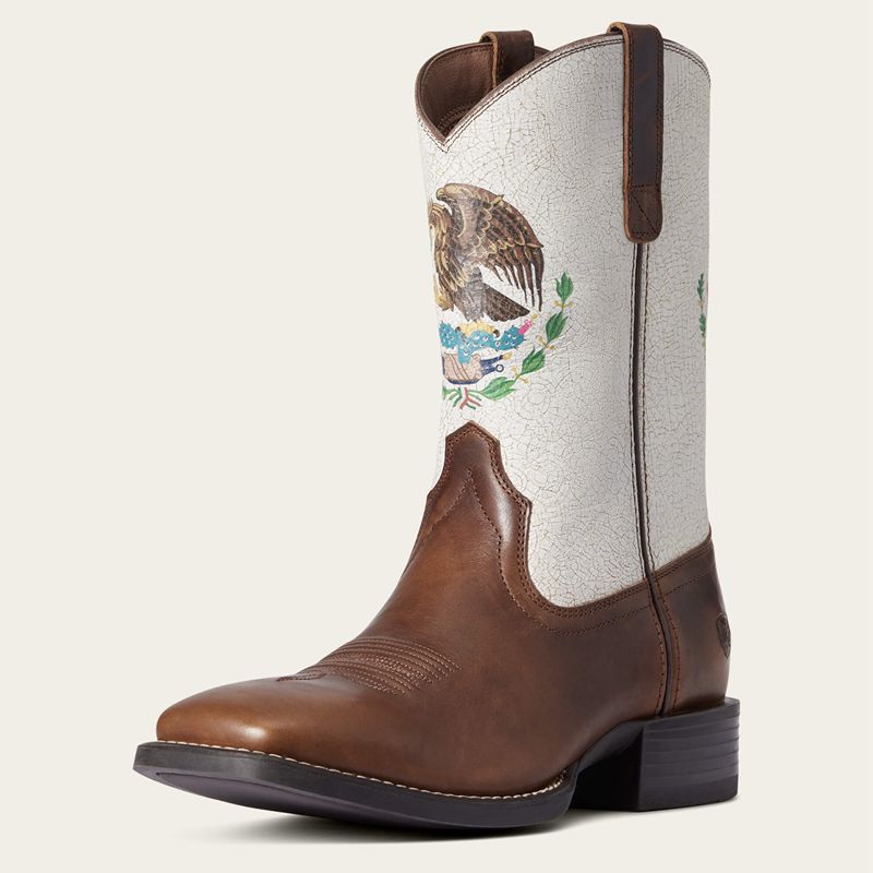 Ariat Sport Orgullo Mexicano Western Boot Czekolada Polska | HZLWEU-156