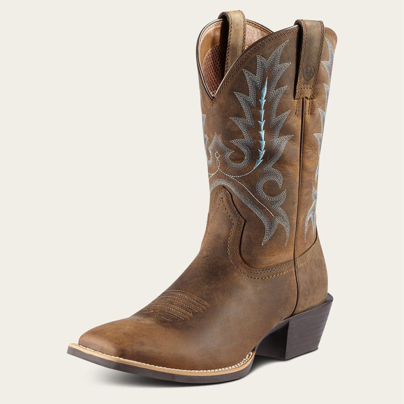 Ariat Sport Outfitter Western Boot Brązowe Polska | PLHZBT-375