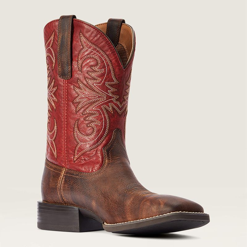 Ariat Sport Pardner Western Boot Brązowe Polska | FKDWCY-283