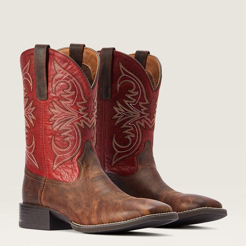 Ariat Sport Pardner Western Boot Brązowe Polska | FKDWCY-283