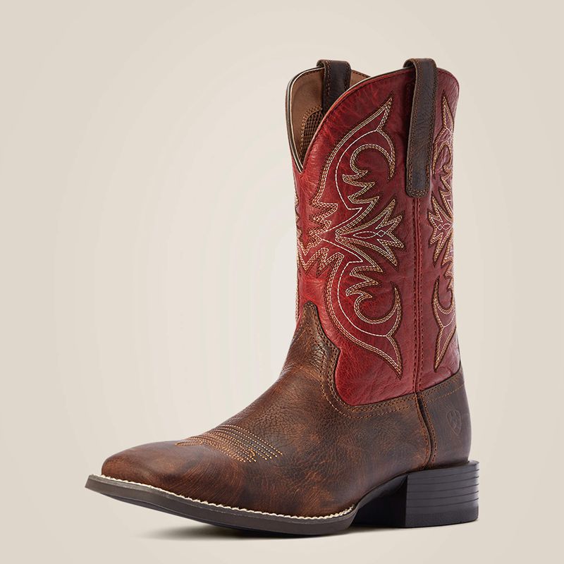 Ariat Sport Pardner Western Boot Brązowe Polska | FKDWCY-283