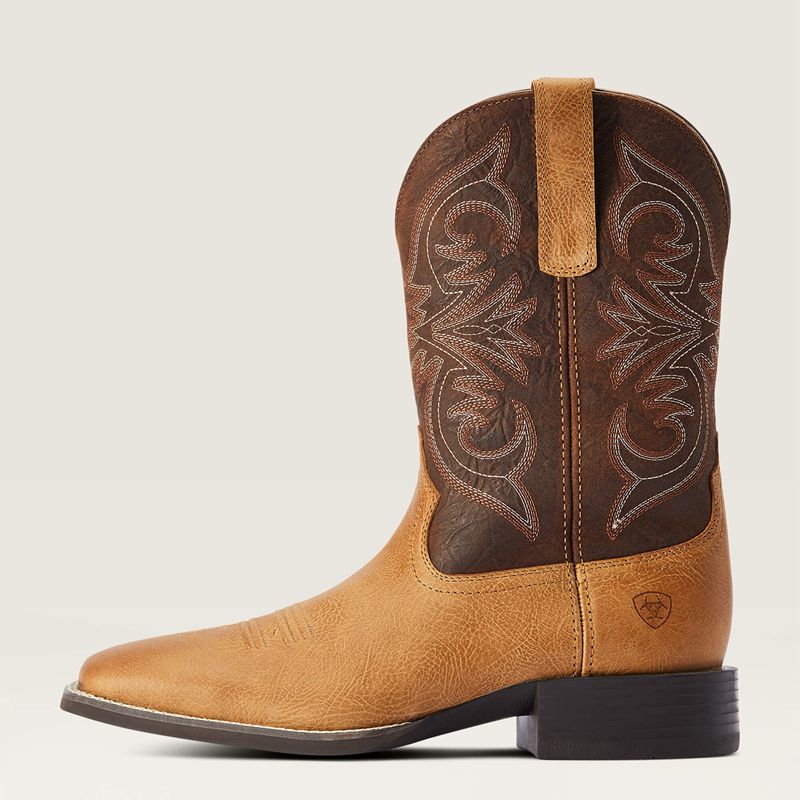 Ariat Sport Pardner Western Boot Matte Tan Buck Polska | HULMEO-560