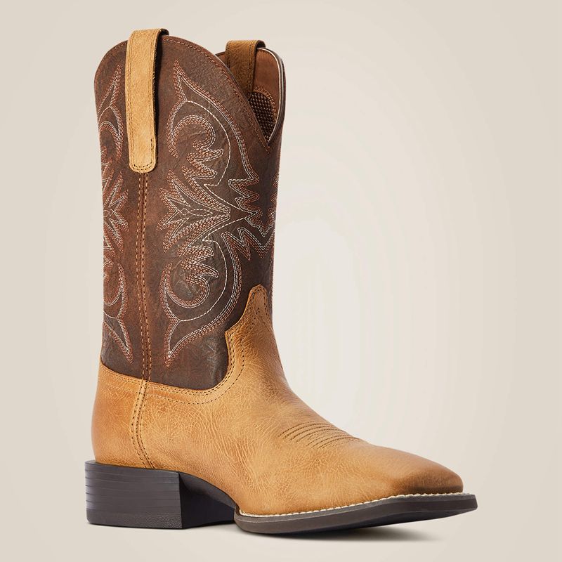 Ariat Sport Pardner Western Boot Matte Tan Buck Polska | HULMEO-560