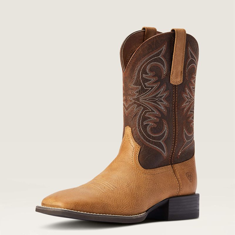 Ariat Sport Pardner Western Boot Matte Tan Buck Polska | HULMEO-560