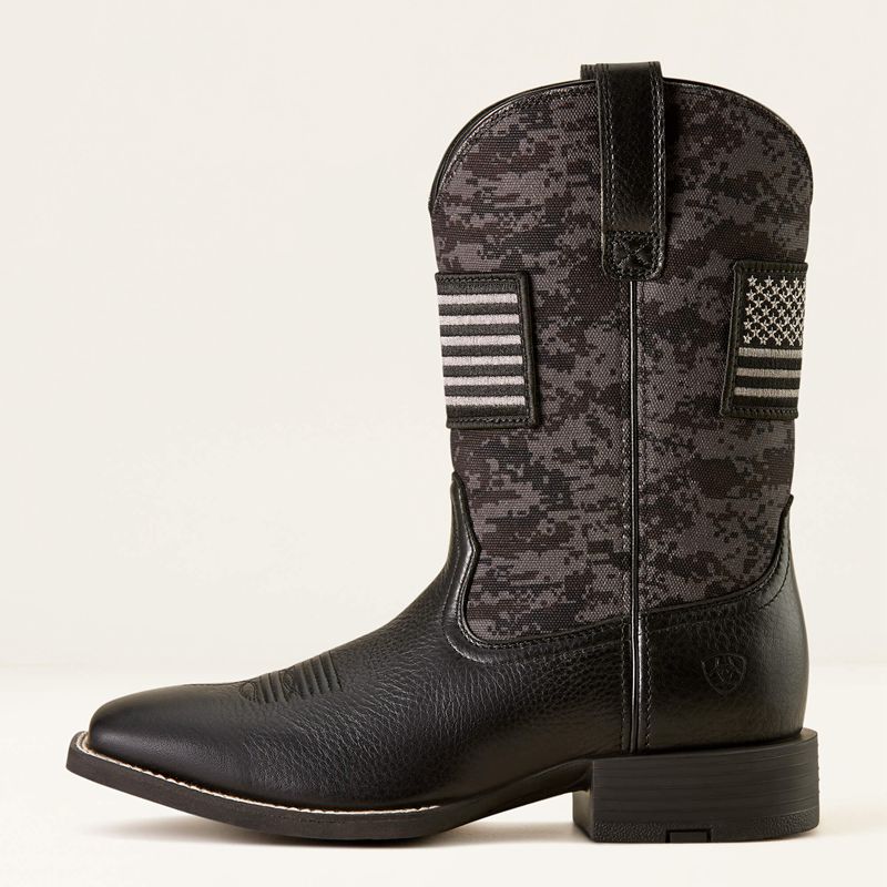 Ariat Sport Patriot Western Boot Czarne Polska | IBLSQU-157