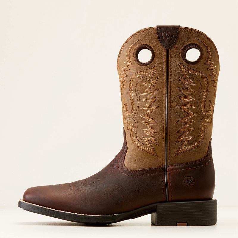 Ariat Sport Ranger Western Boot Barley Brown/ Toasted Tan Polska | RQXVAY-378