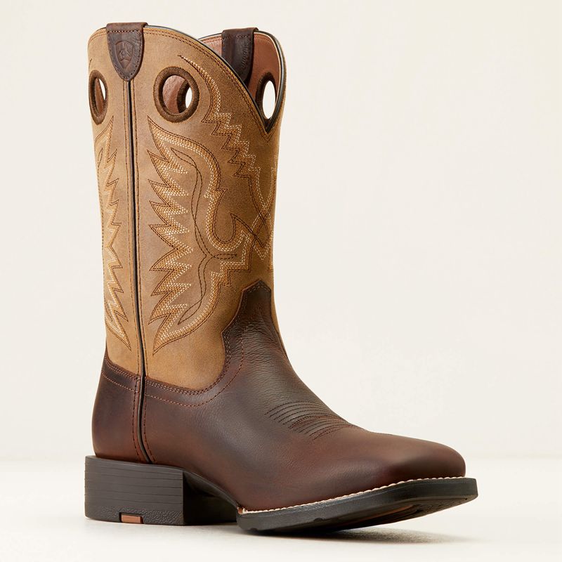 Ariat Sport Ranger Western Boot Barley Brown/ Toasted Tan Polska | RQXVAY-378