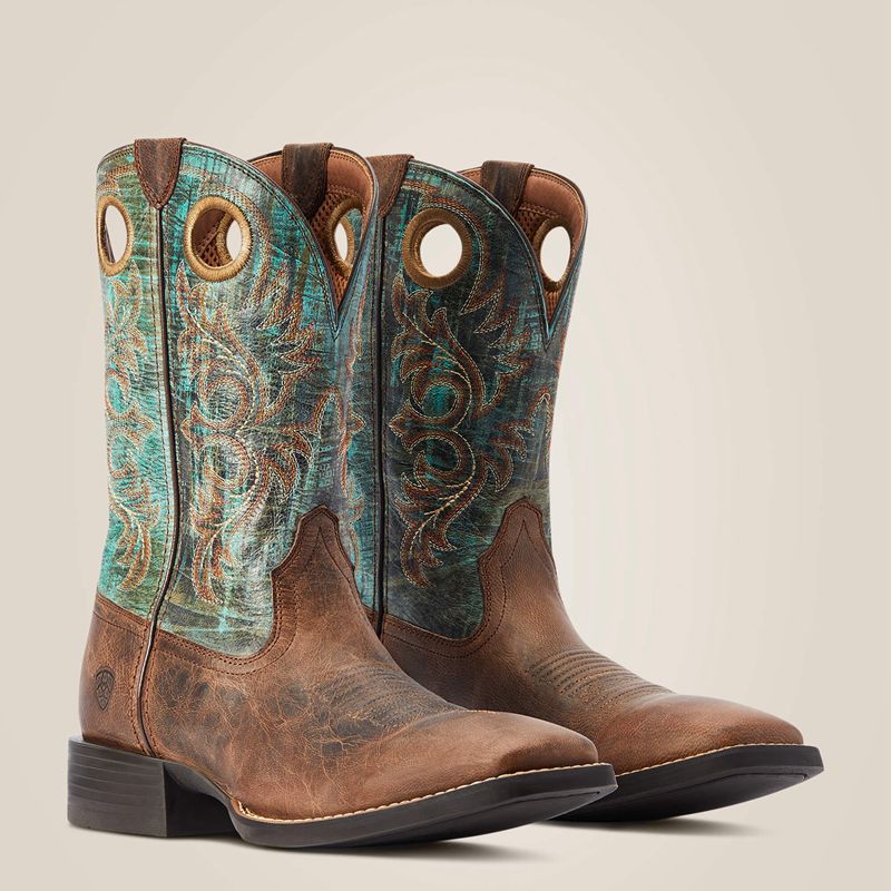 Ariat Sport Rodeo Western Boot Brązowe Polska | QPLYFK-732