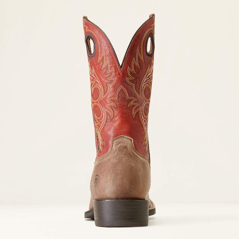 Ariat Sport Rodeo Western Boot Crazy Crunch Tan Polska | VYNTUX-021