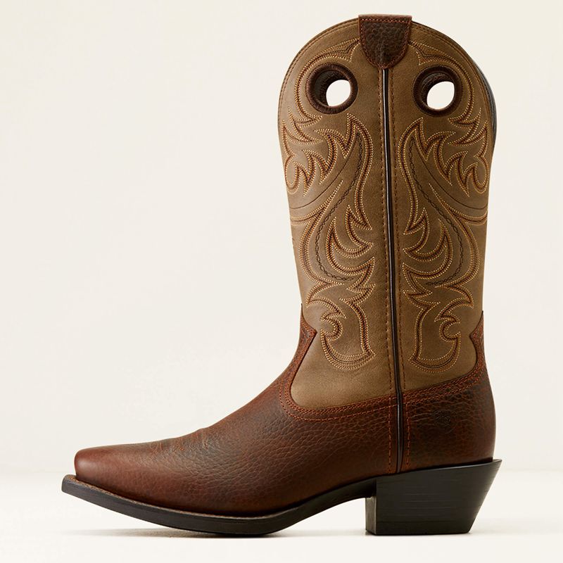 Ariat Sport Square Toe Cowboy Boot Brązowe Polska | GTZPYO-859