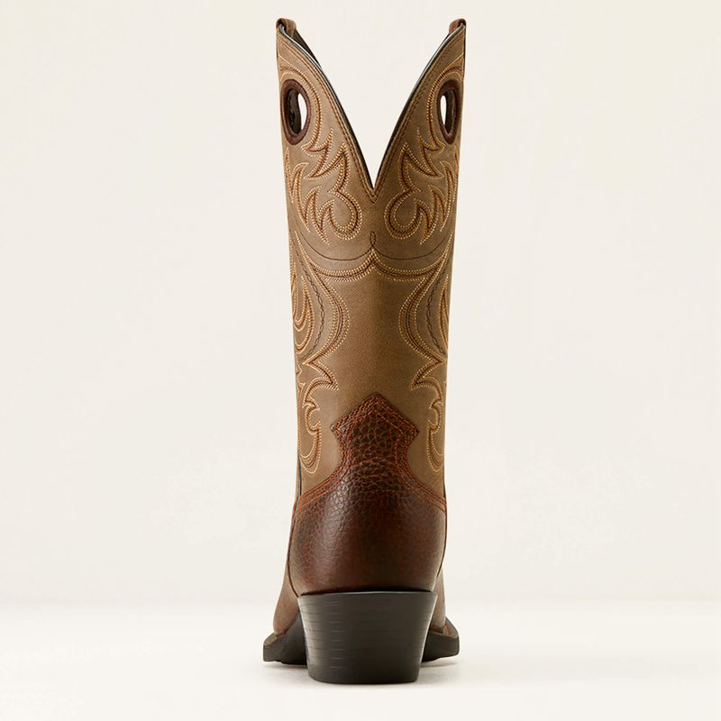 Ariat Sport Square Toe Cowboy Boot Brązowe Polska | GTZPYO-859