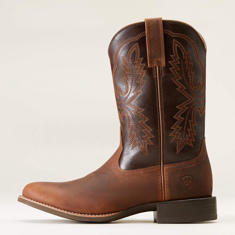 Ariat Sport Stratten Cowboy Boot Sorrel Crunch Polska | PSZEJY-649