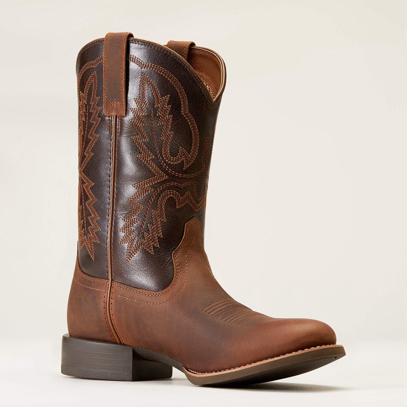 Ariat Sport Stratten Cowboy Boot Sorrel Crunch Polska | PSZEJY-649