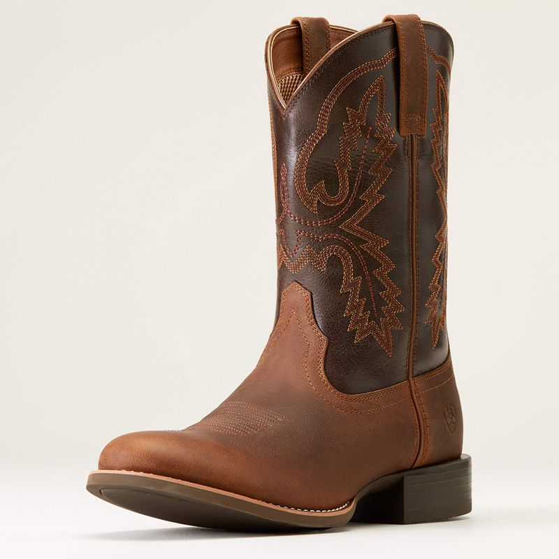 Ariat Sport Stratten Cowboy Boot Sorrel Crunch Polska | PSZEJY-649